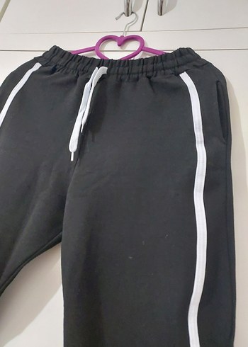 Siyah Kadın Rahat Kesim Eşofman Altı - Görsel 6