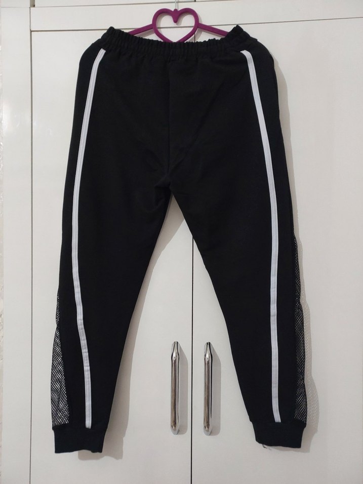 Siyah Kadın Rahat Kesim Eşofman Altı - Görsel 3