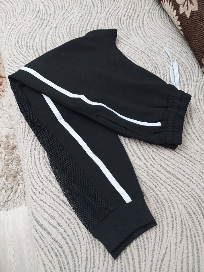 Siyah Kadın Rahat Kesim Eşofman Altı - Görsel 2