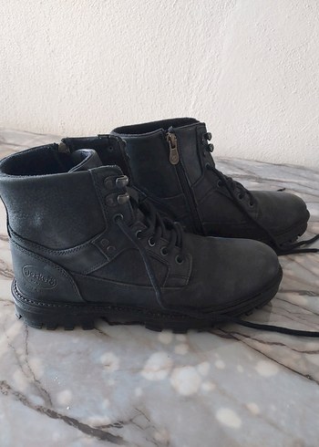 Tokalı Siyah Deri Erkek Bot - Görsel 2