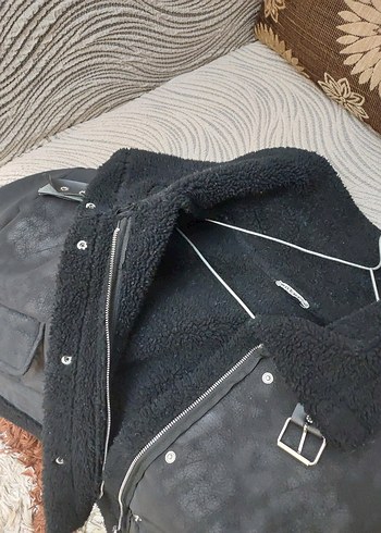 KÜRK DETAYLI BİKER CEKET - Görsel 6