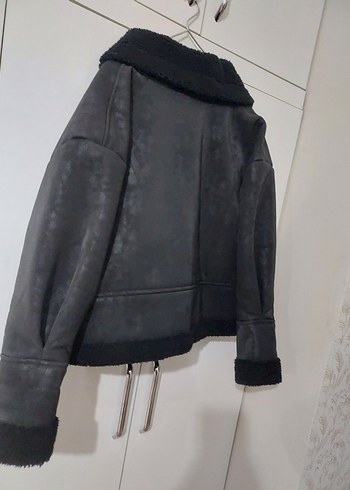 KÜRK DETAYLI BİKER CEKET - Görsel 3