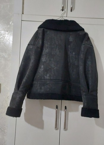 KÜRK DETAYLI BİKER CEKET - Görsel 5