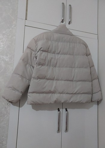 Bej Kadın Kışlık Mont - Görsel 4