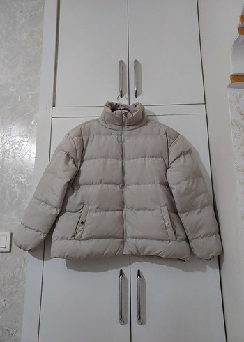 Bej Kadın Kışlık Mont - Görsel 3