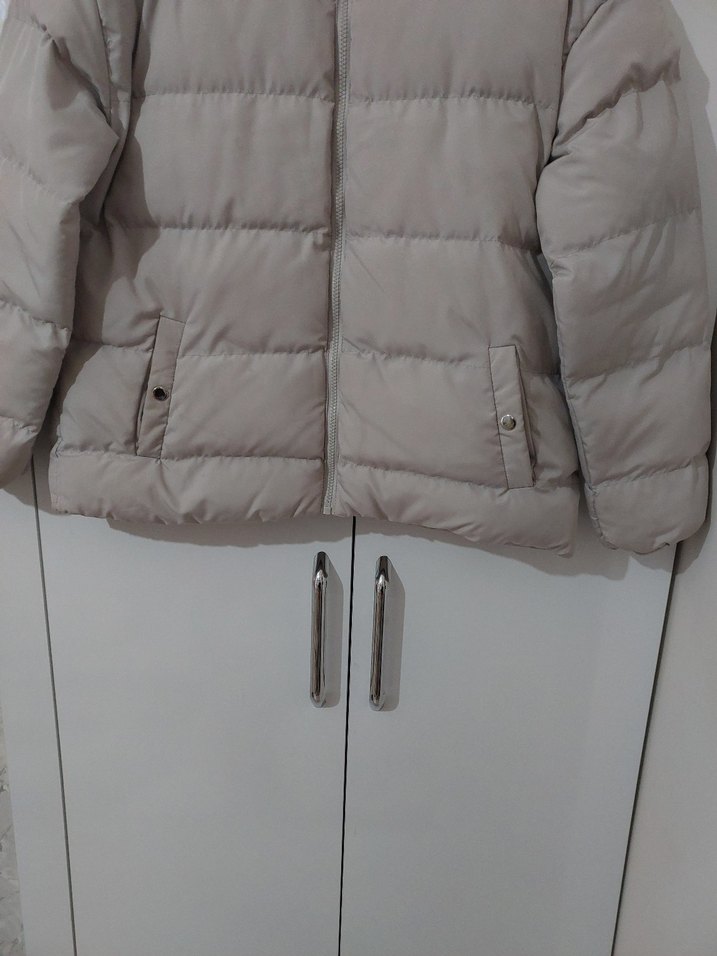 Bej Kadın Kışlık Mont - Görsel 2