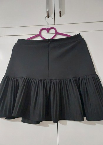Zara Fırfırlı Siyah Etek