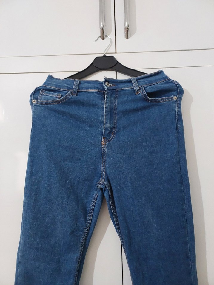 Kadın Mavi  Normal Boy Jean Pantolon - Görsel 3