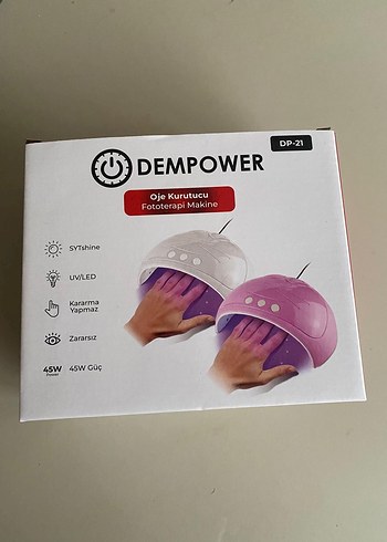 DEMPOWER Pembe Oje Kurutucu Makinesi Kalıcı oje kurutucu - Görsel 2