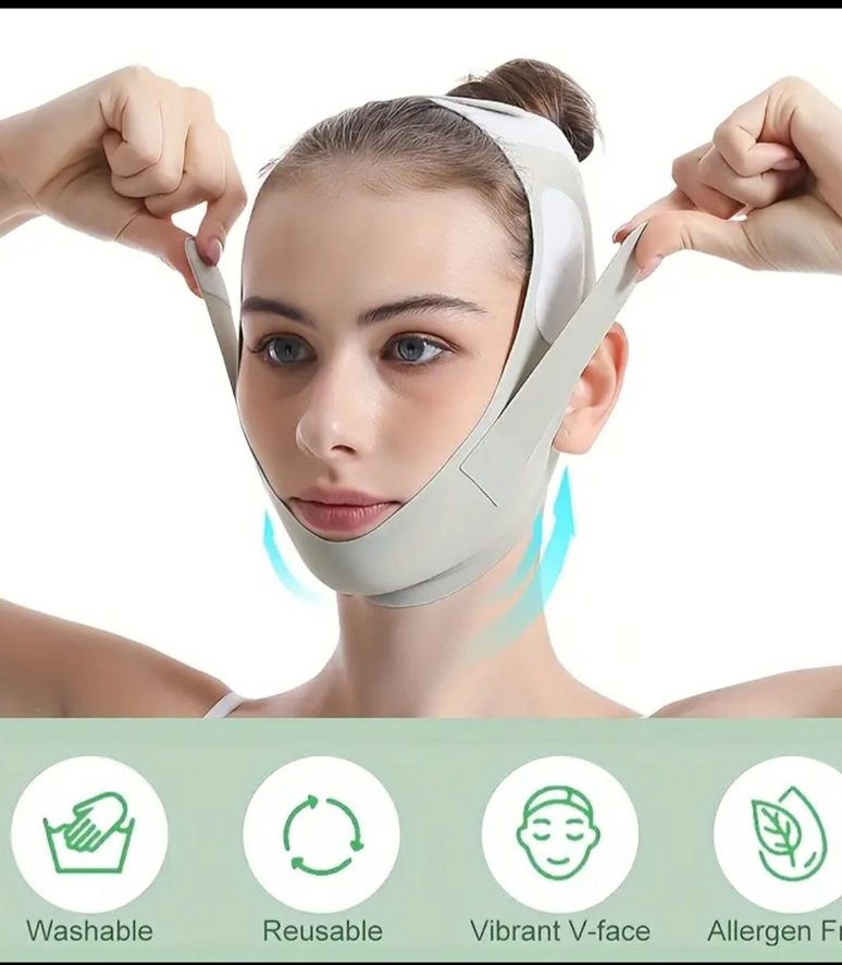 Yüz germe bandı Şekillendirici Maske - Görsel 3