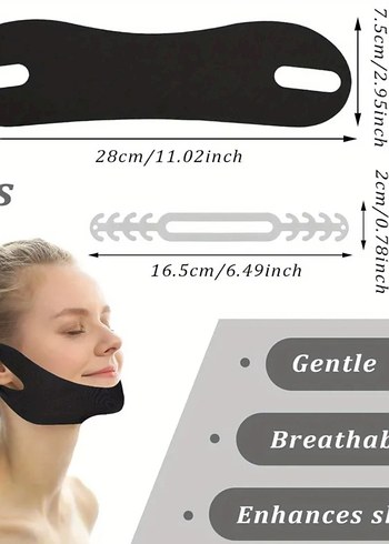 Yüz ve Çene Sıkılaştırıcı Maske. yüz Germe bandı - Görsel 6