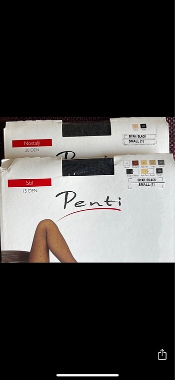 Penti 2 adet penti siyah tül çorap