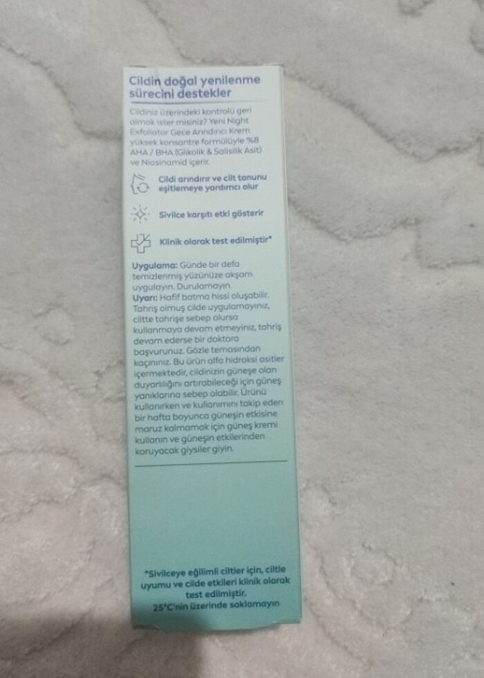 Gece arındırıcı krem - Görsel 2