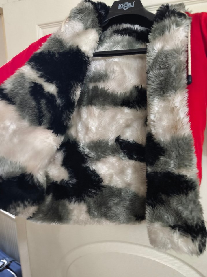 Kürk Detaylı Kırmızı Erkek Çocuk Kaban - Görsel 5