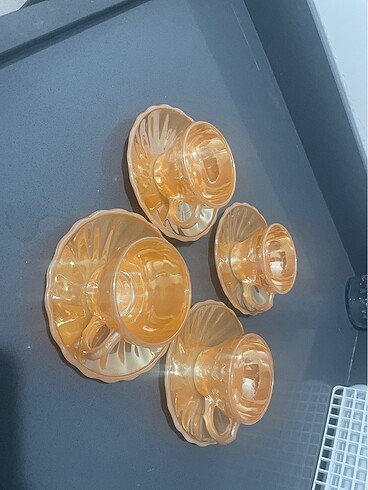 4 kişilik antika fincan takımı