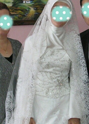 38 Beden beyaz Renk Gelinlik