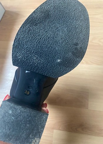 Tokalı Siyah Kadın Platform Topuklu Ayakkabı - Görsel 4