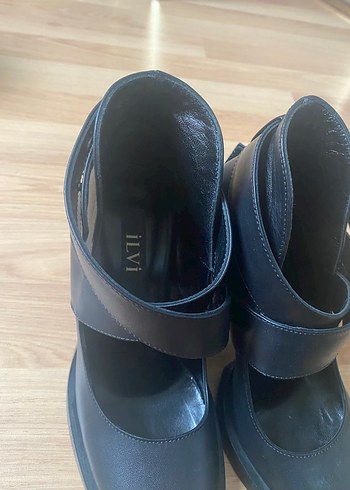 Tokalı Siyah Kadın Platform Topuklu Ayakkabı - Görsel 2