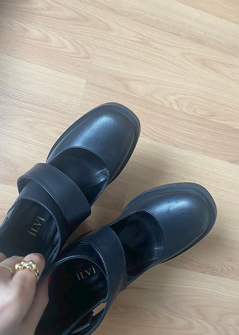 Tokalı Siyah Kadın Platform Topuklu Ayakkabı - Görsel 6