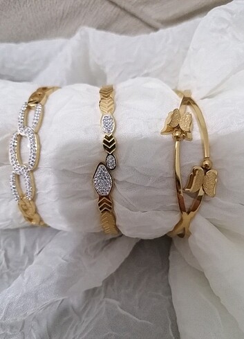 Beden Stainless steel çelik kelepçe bileklik gold