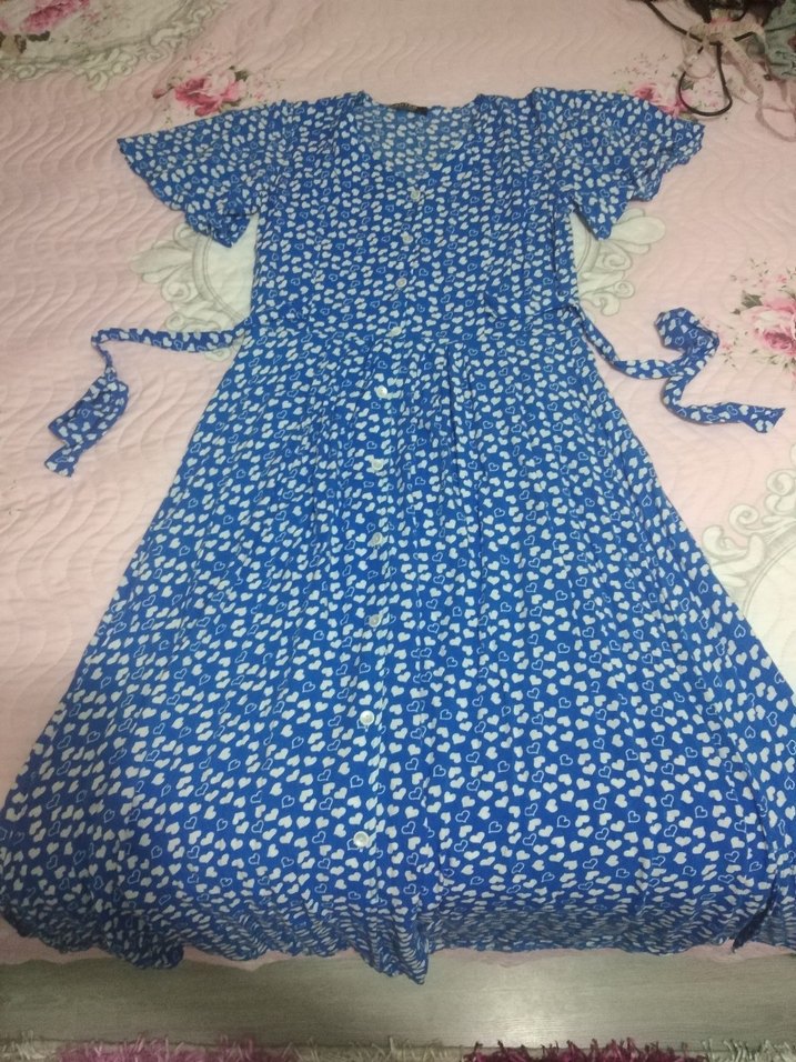 Bohem Renkli Uzun Kadın Elbise - Görsel 5