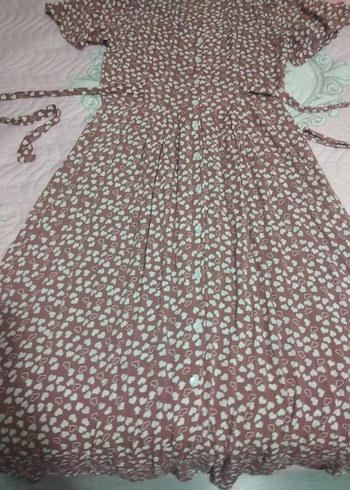 Bohem V Yaka Uzun Elbise - Görsel 4