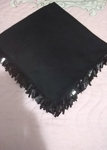 Renkli Kadın oyalı pullu yazma - Görsel 11