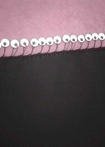 Renkli Kadın oyalı pullu yazma - Görsel 7