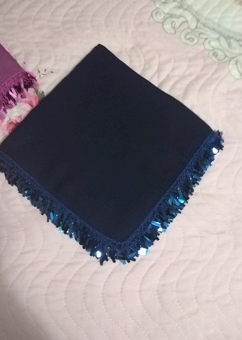 Renkli Kadın oyalı pullu yazma - Görsel 17