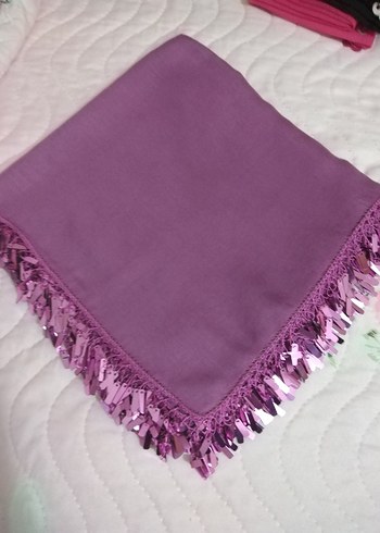 Renkli Kadın oyalı pullu yazma - Görsel 2