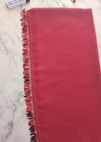 Renkli Kadın oyalı pullu yazma - Görsel 14