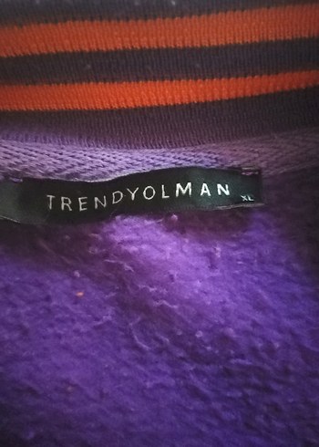Mor Turuncu Düğmeli  Ceket mont 42 44 46 bedene rahat olur - Görsel 7