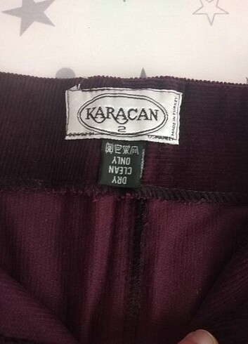 Karaca M beden karacan marka kadife etek yenidir kaliteli