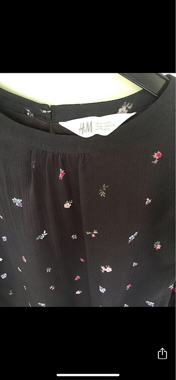 xs Beden XS veya 14 yaş uyumlu H&M içi astarlı şifon bluz