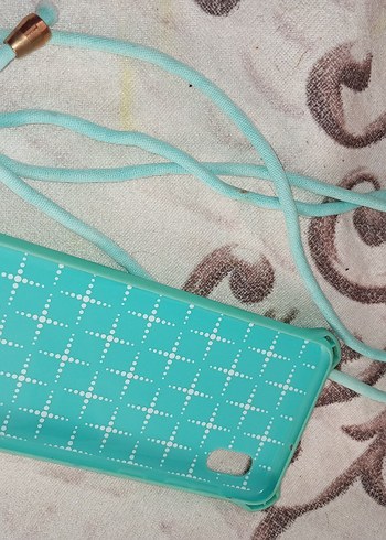 Turkuaz Elastik Bohem Telefon Kılıfı - Görsel 2