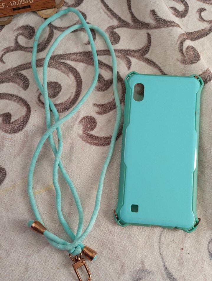 Turkuaz Elastik Bohem Telefon Kılıfı - Görsel 3