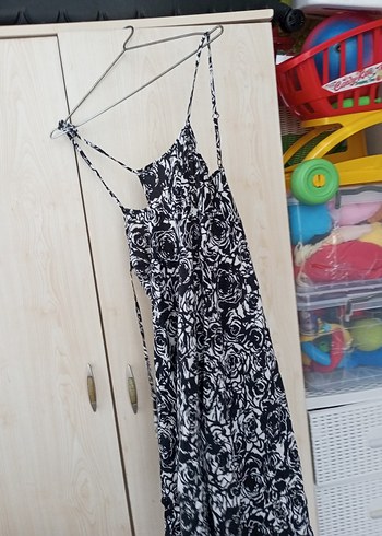 Mini, Dantelli, Askısız karışık Kadın Elbise - Görsel 9