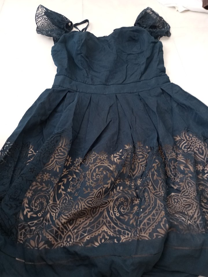 Mini, Dantelli, Askısız karışık Kadın Elbise - Görsel 5