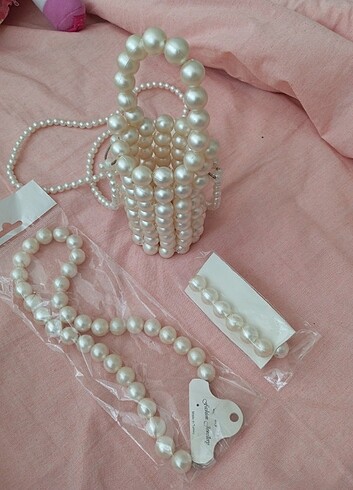 İnci boncuk çanta - Görsel 4