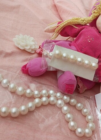 İnci kolye bileklik - Görsel 2