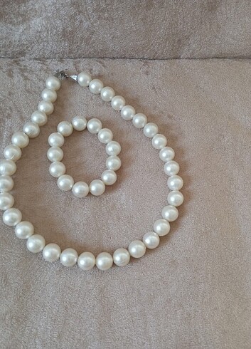 İnci kolye bileklik - Görsel 5