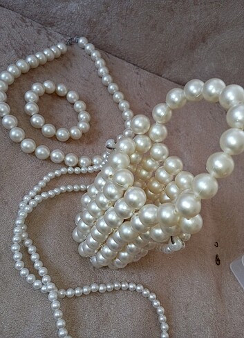 İnci kolye bileklik - Görsel 6