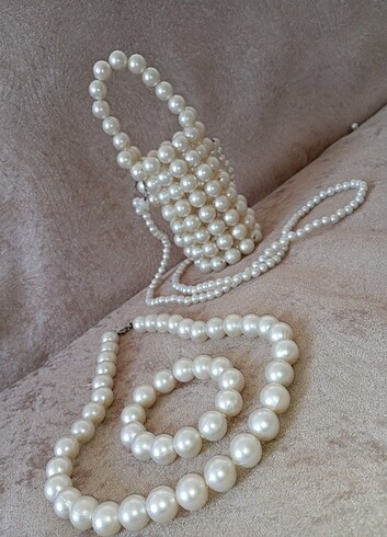 İnci kolye bileklik - Görsel 7