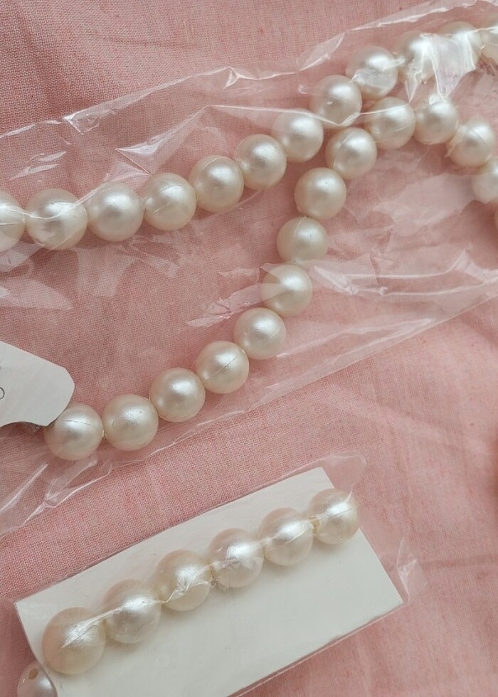 İnci kolye bileklik - Görsel 3