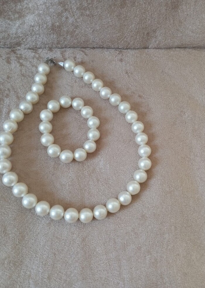 İnci kolye bileklik - Görsel 5