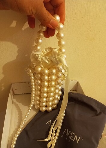 İnci boncuk çanta - Görsel 5