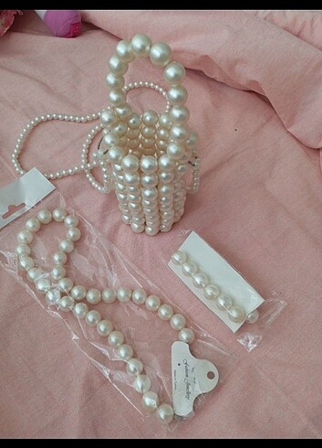 İnci boncuk çanta - Görsel 2