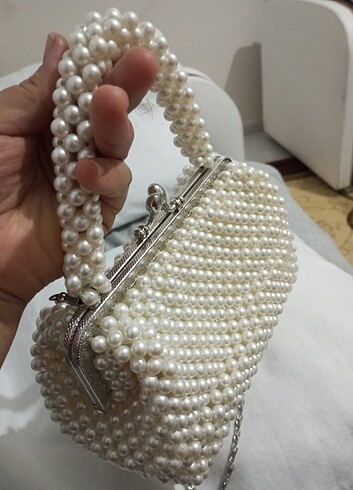 İnci boncuk çanta  - Görsel 2