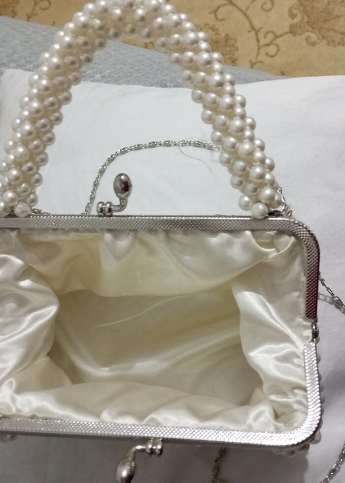 İnci boncuk çanta  - Görsel 5