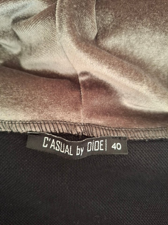 Kapüşonlu Siyah Midi Ceket - Görsel 3